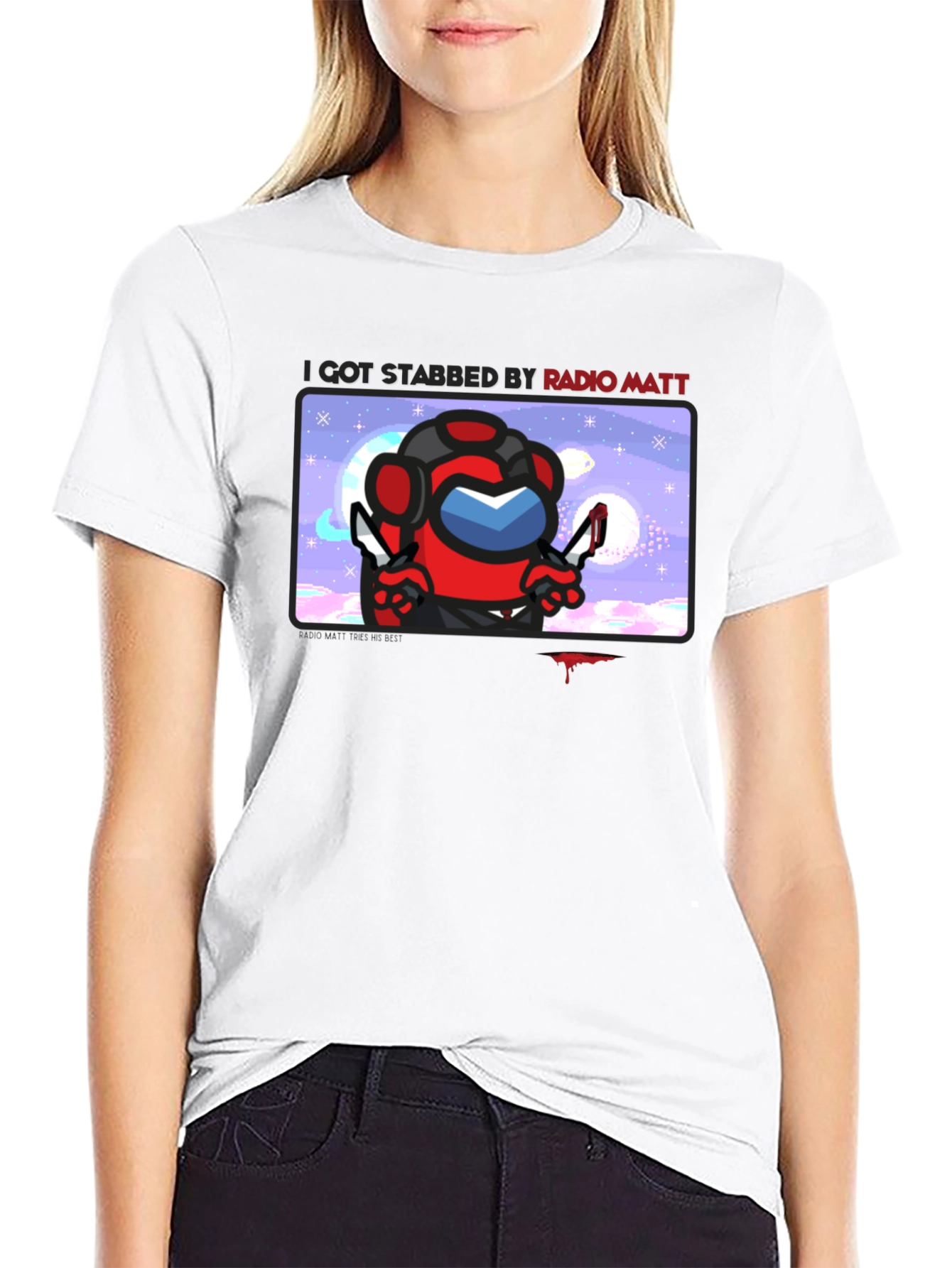 I Got Stabbed by Radio Matt T-Shirt