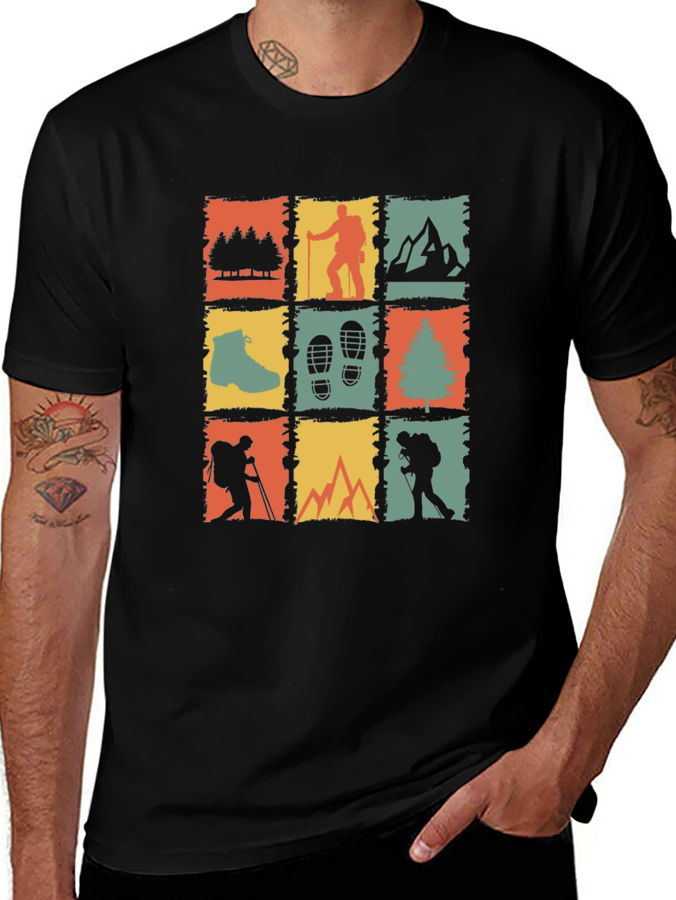 Hiking Adventure T-Shirt - Retro Outdoor Design