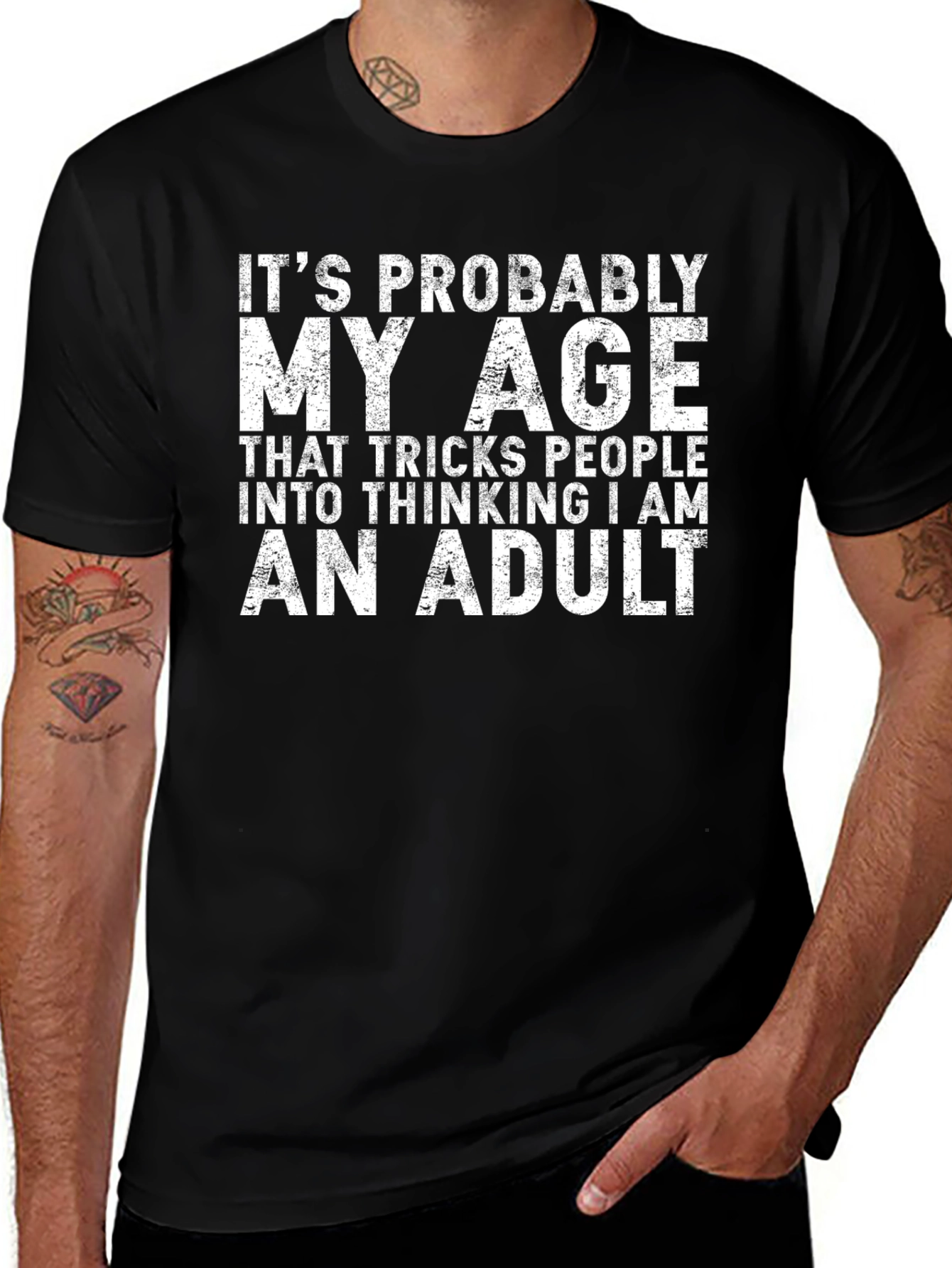 Funny Age Adult T-Shirt