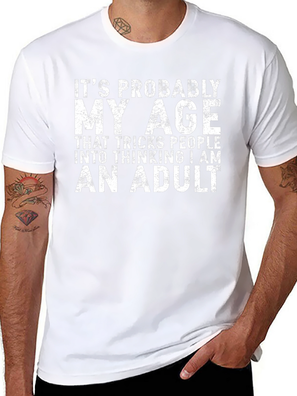 Funny Age Adult T-Shirt