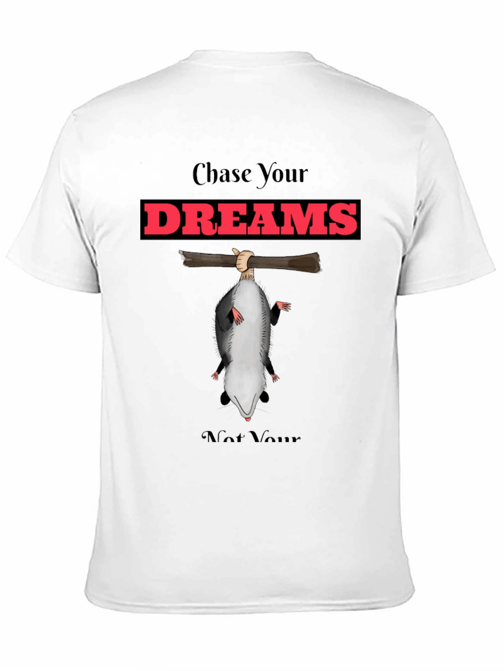 Chase Your Dreams Funny Opossum T-Shirt