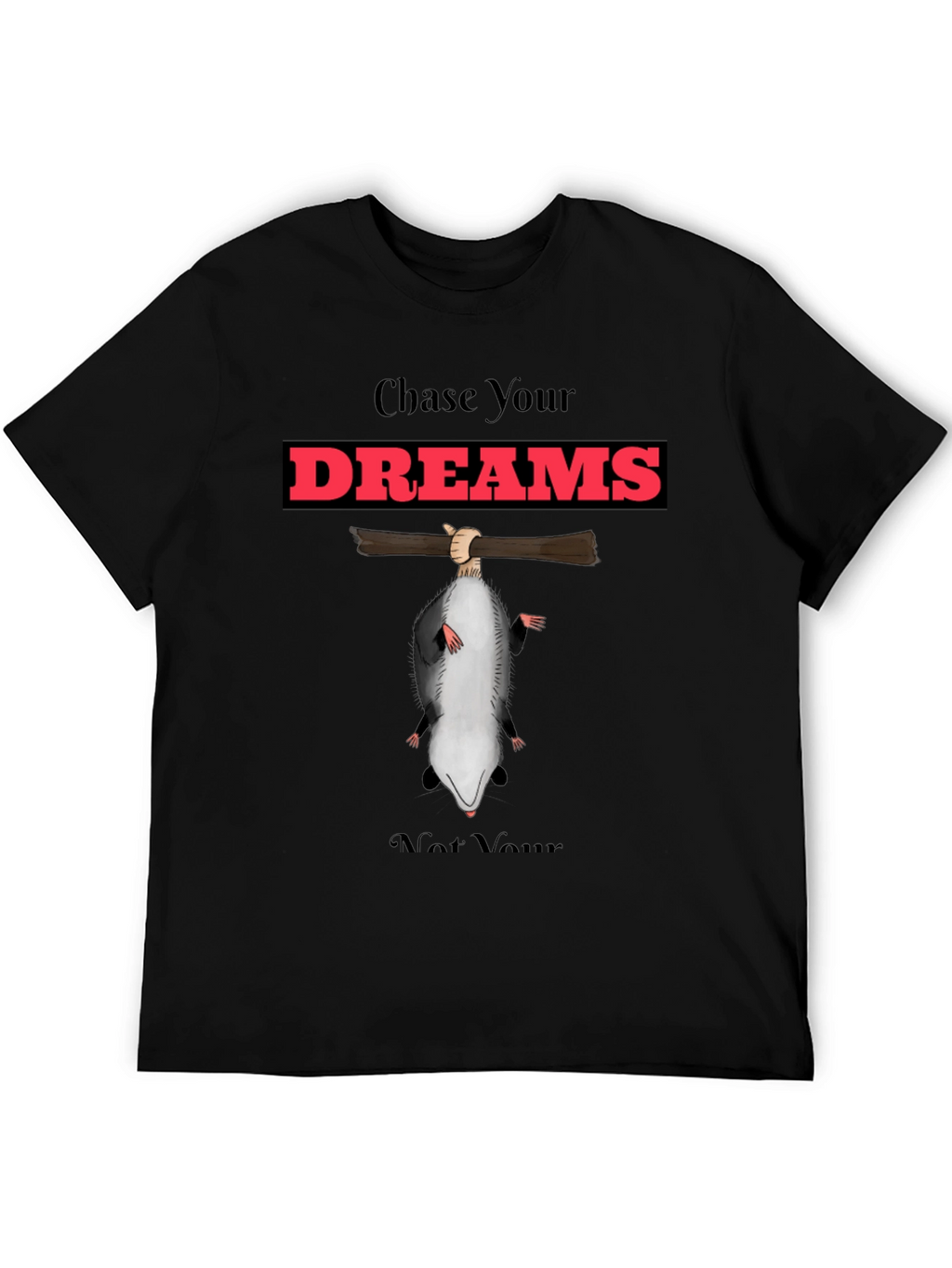 Chase Your Dreams Funny Opossum T-Shirt
