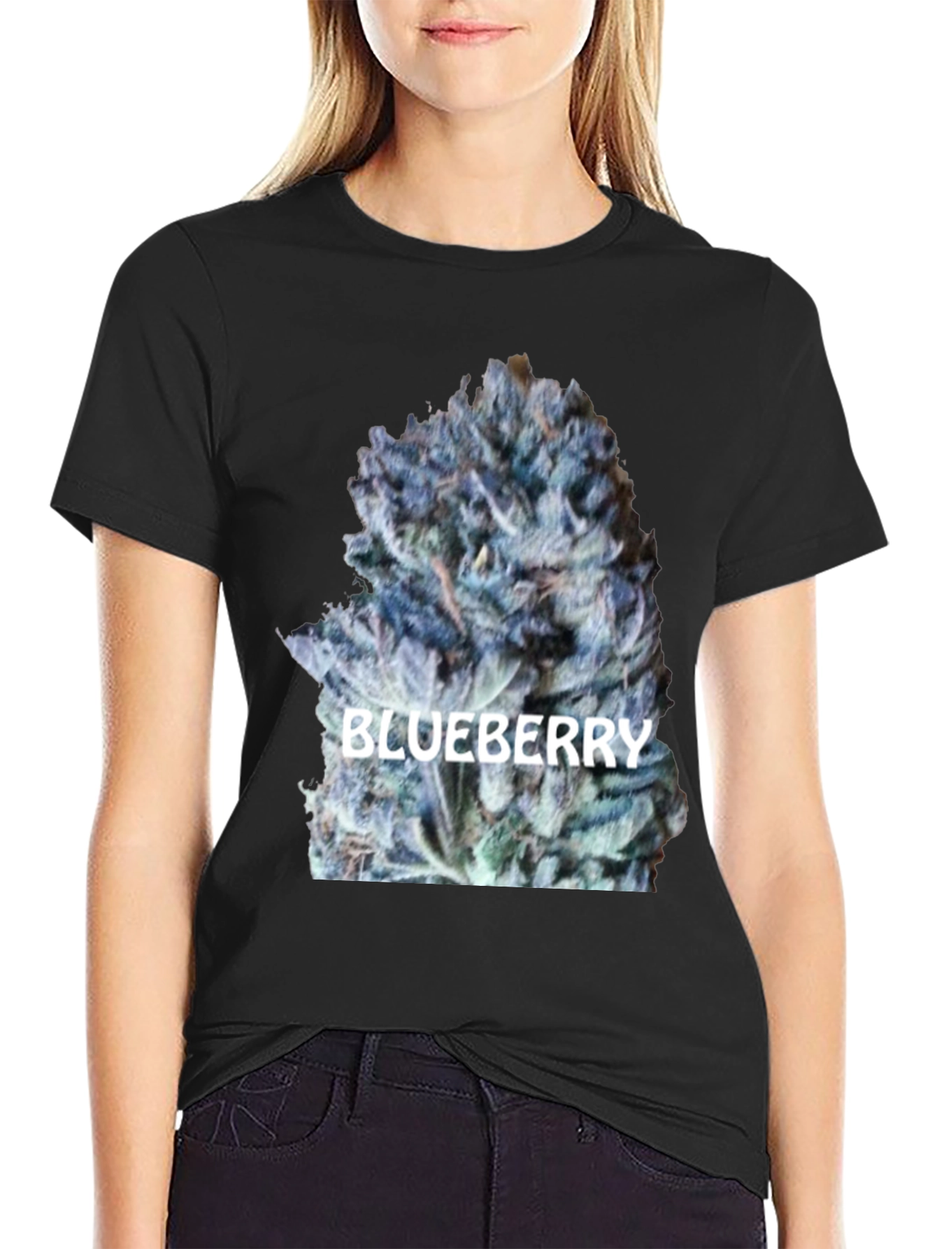 Blueberry Bud Graphic T-Shirt - Premium Cotton Tee