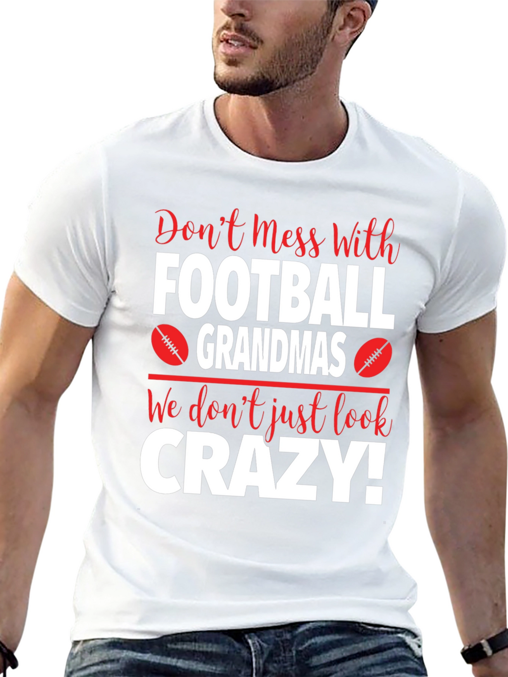 Football Grandmas Crazy T-Shirt
