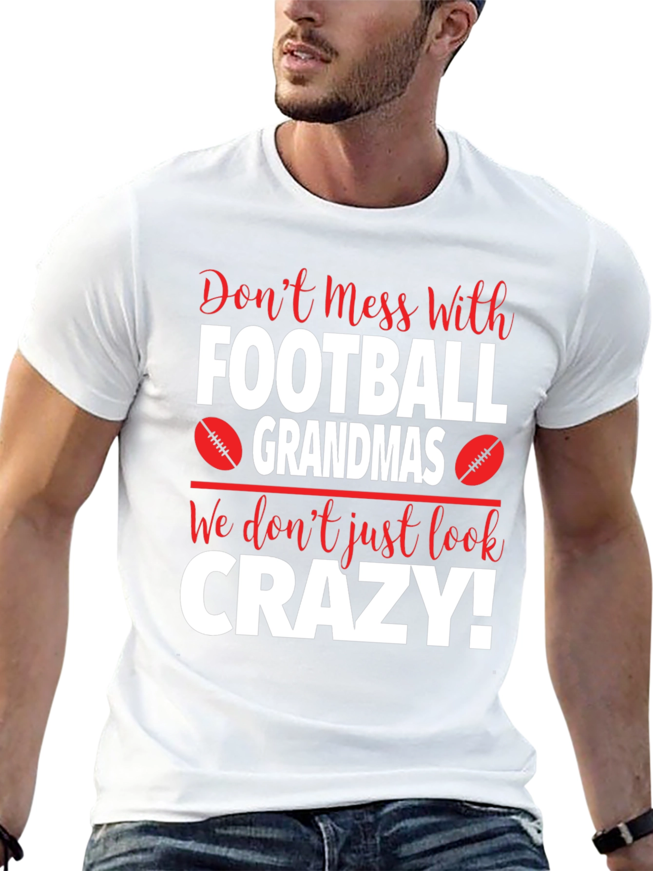 Football Grandmas Crazy T-Shirt
