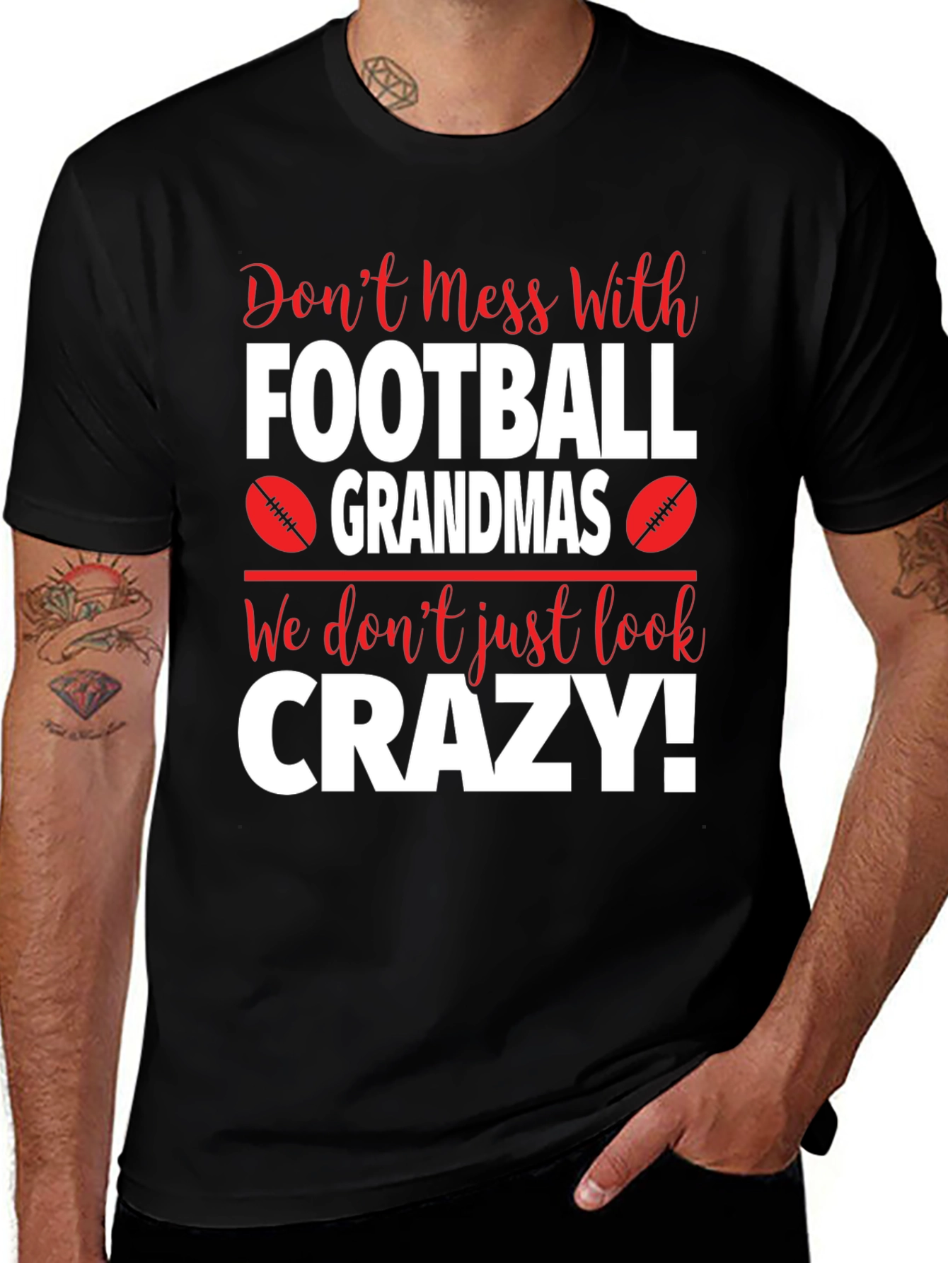 Football Grandmas Crazy T-Shirt
