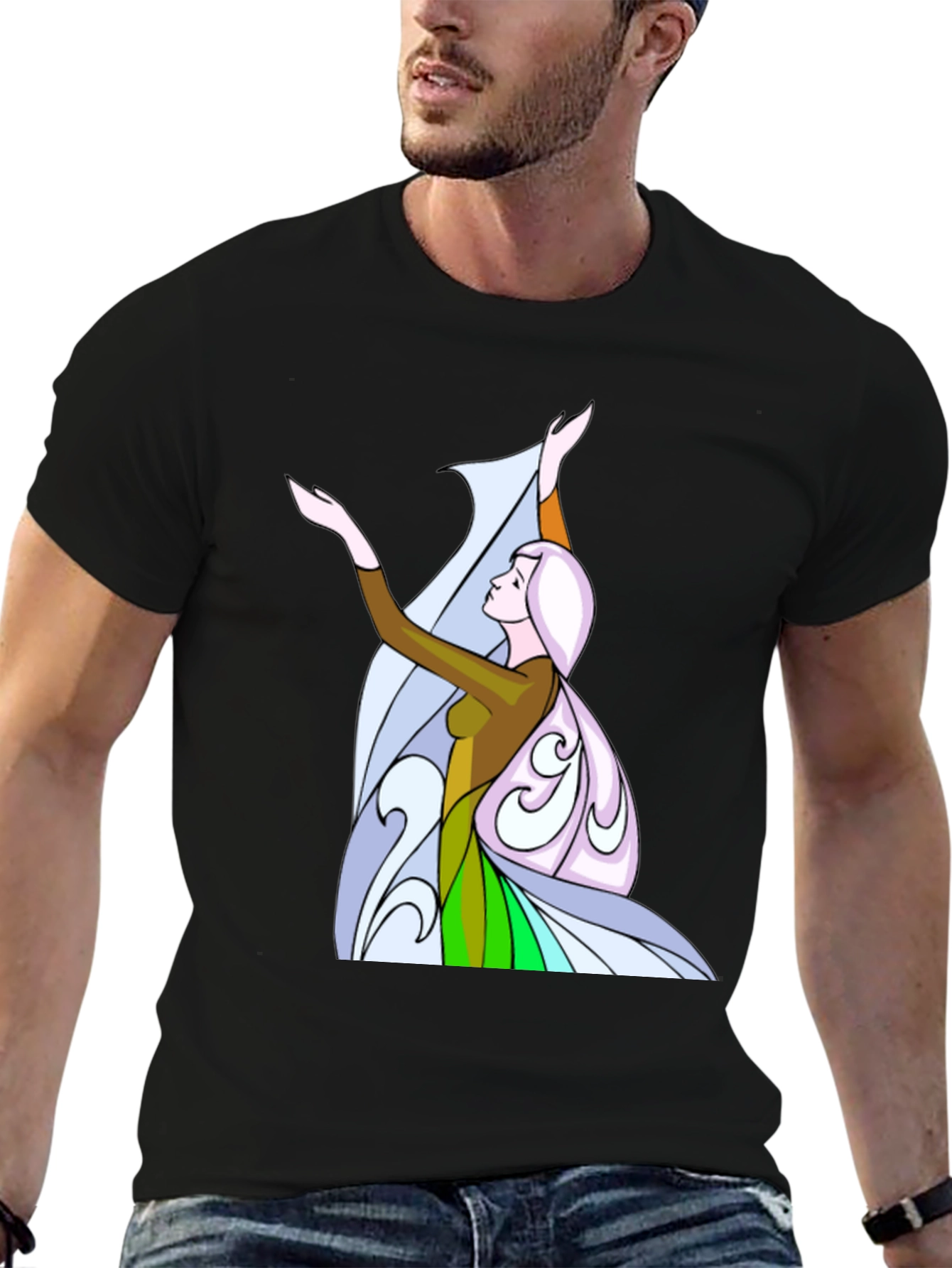 Elegant Woman Graphic Tee - Unique Design