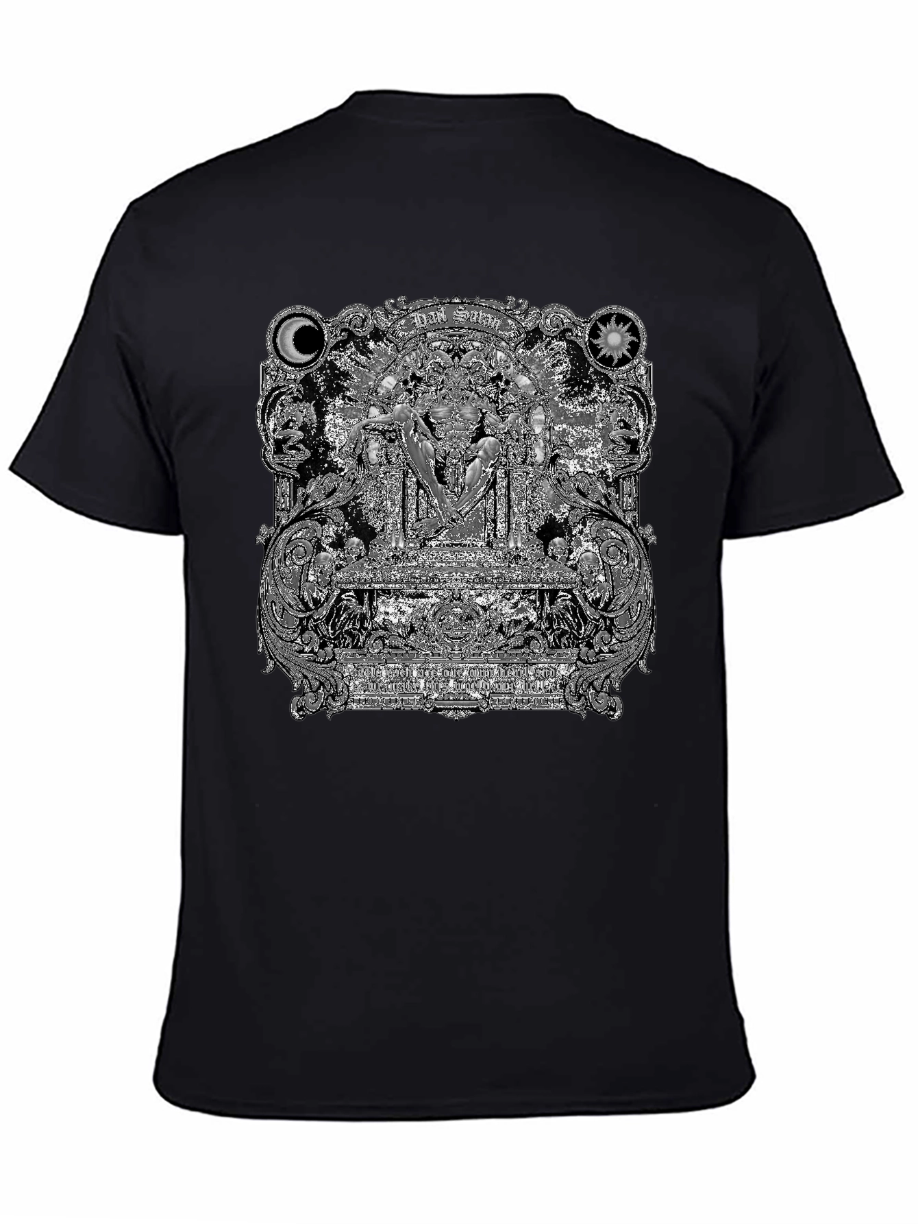 Dark Satan Graphic Print T-Shirt