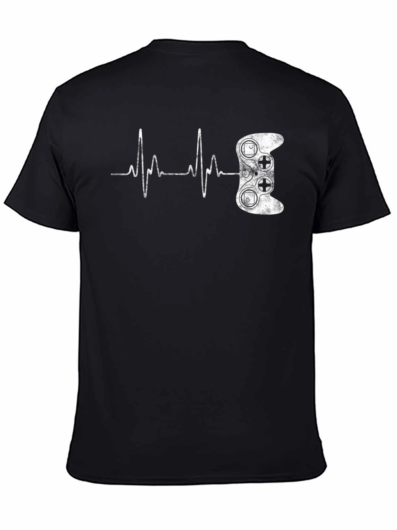 Gamer Heartbeat Black T-Shirt