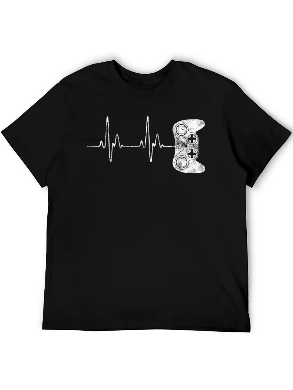 Gamer Heartbeat Black T-Shirt