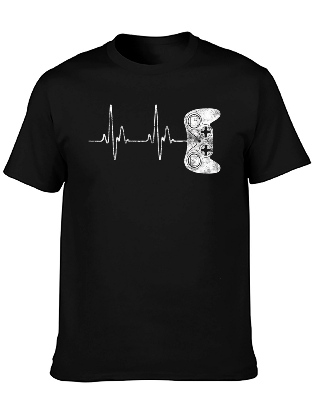 Gamer Heartbeat Black T-Shirt