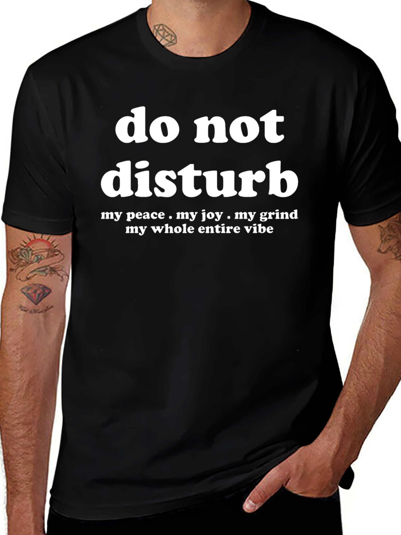 Do Not Disturb Graphic Tee - Peace Joy Grind