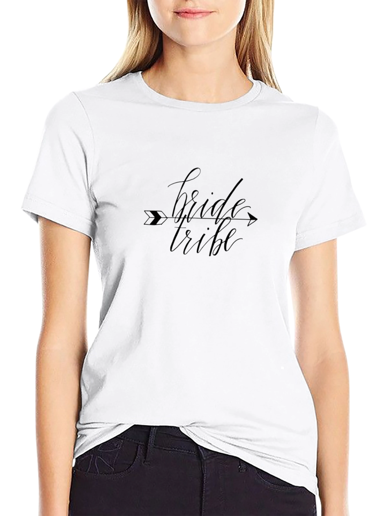 Bride Tribe T-Shirt - Arrow Design Black