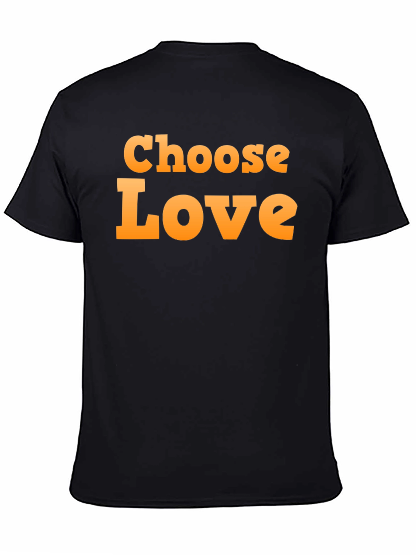 Choose Love Graphic Black T-Shirt