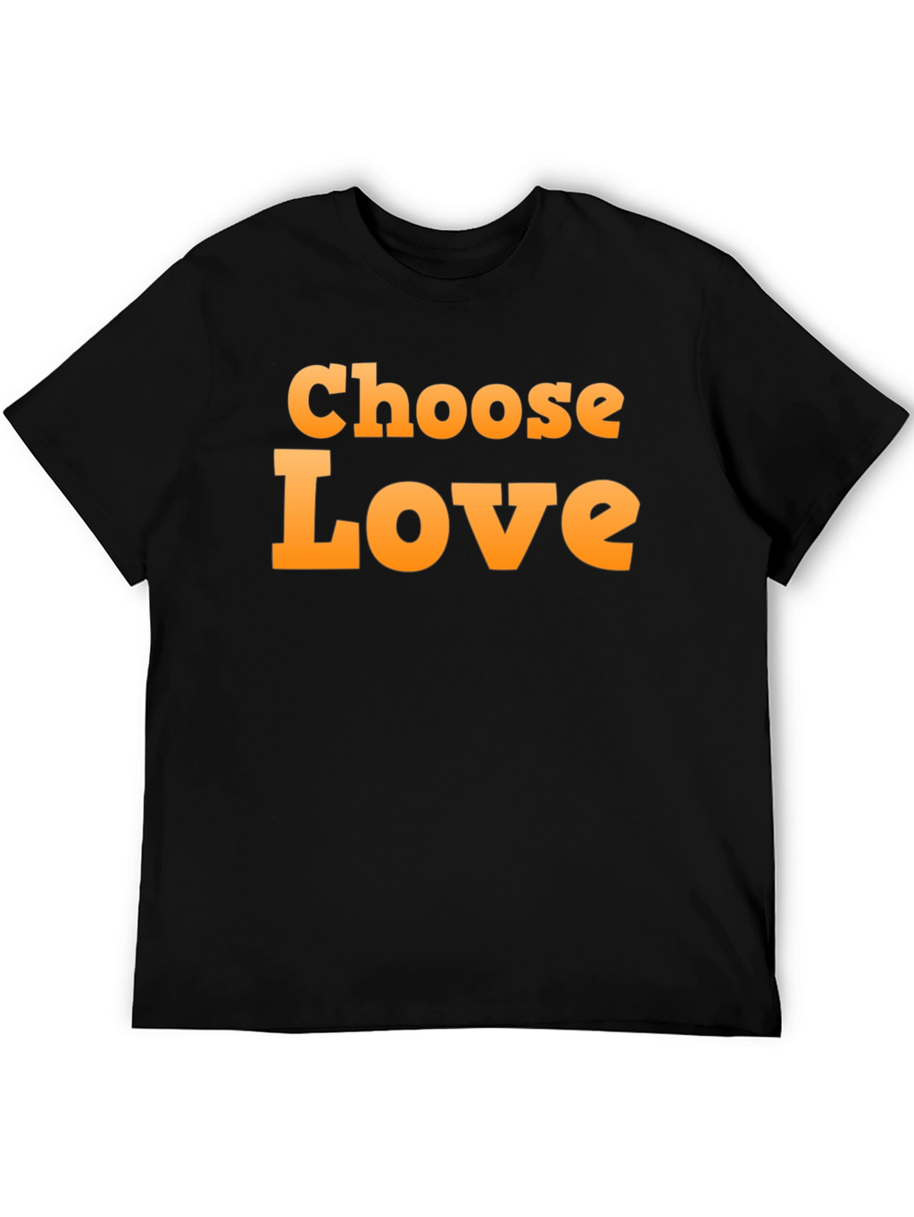 Choose Love Graphic Black T-Shirt
