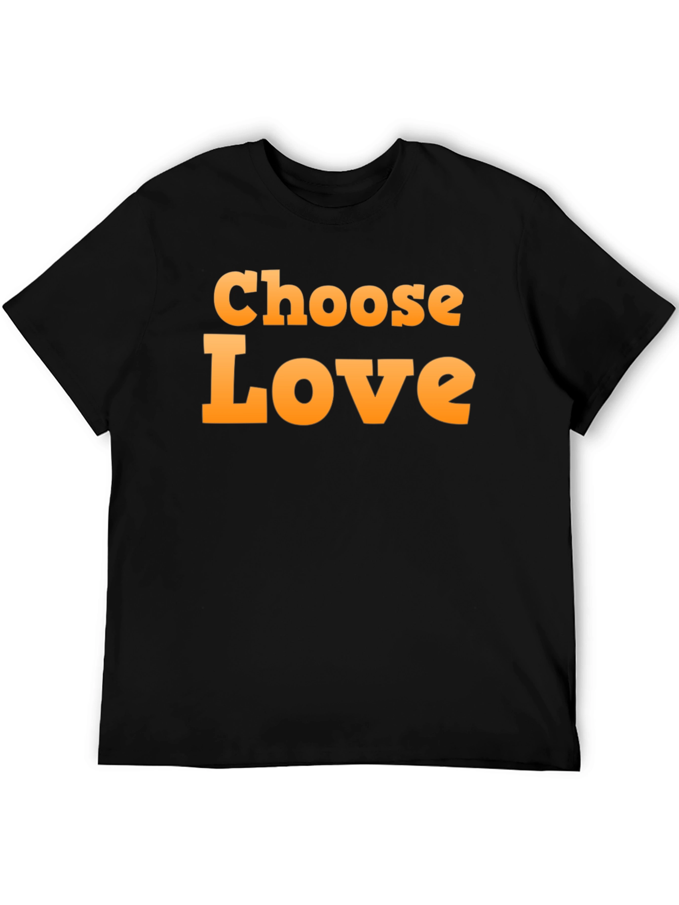 Choose Love Graphic Black T-Shirt