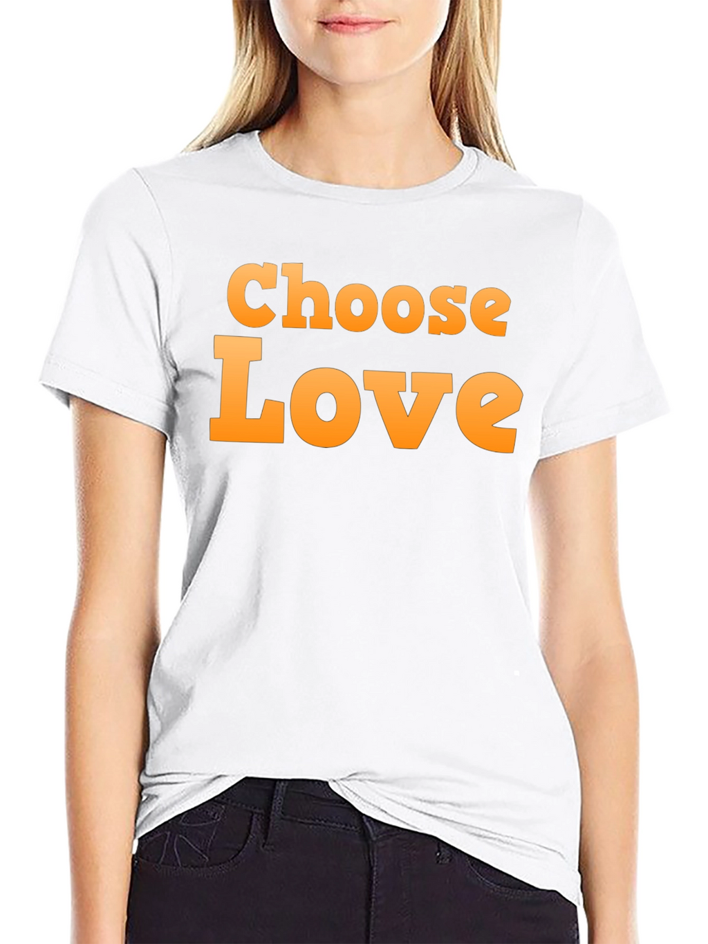 Choose Love Graphic Black T-Shirt