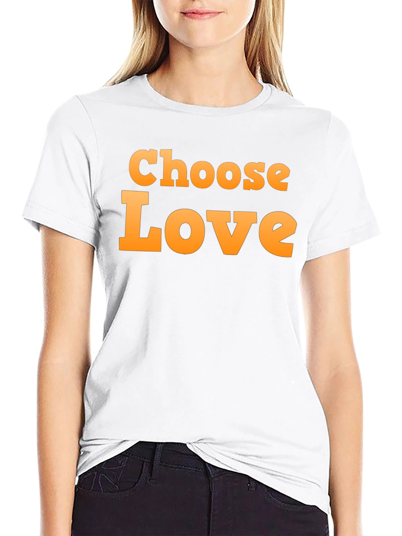 Choose Love Graphic Black T-Shirt