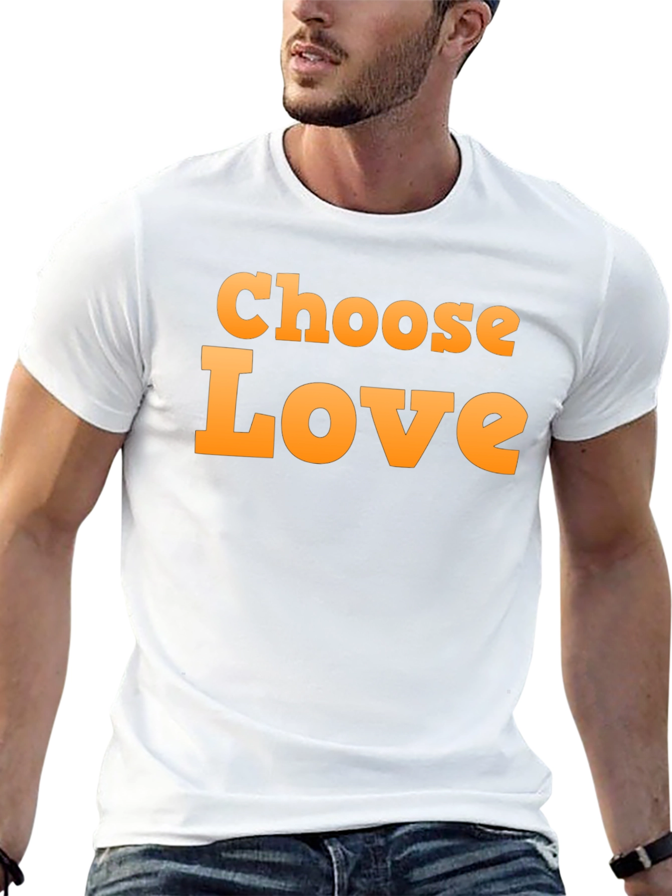 Choose Love Graphic Black T-Shirt