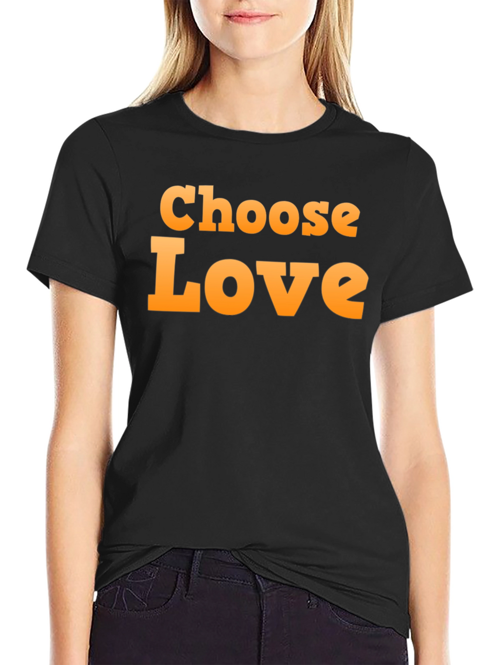 Choose Love Graphic Black T-Shirt