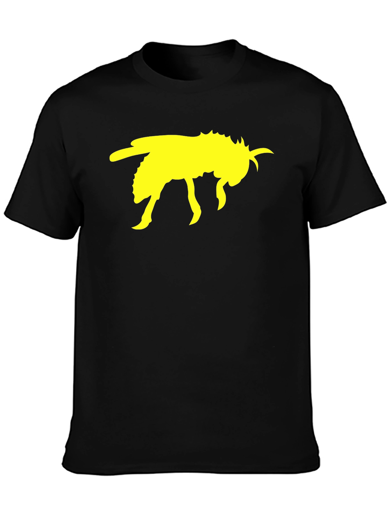 Black T-Shirt with Yellow Bee Graphic