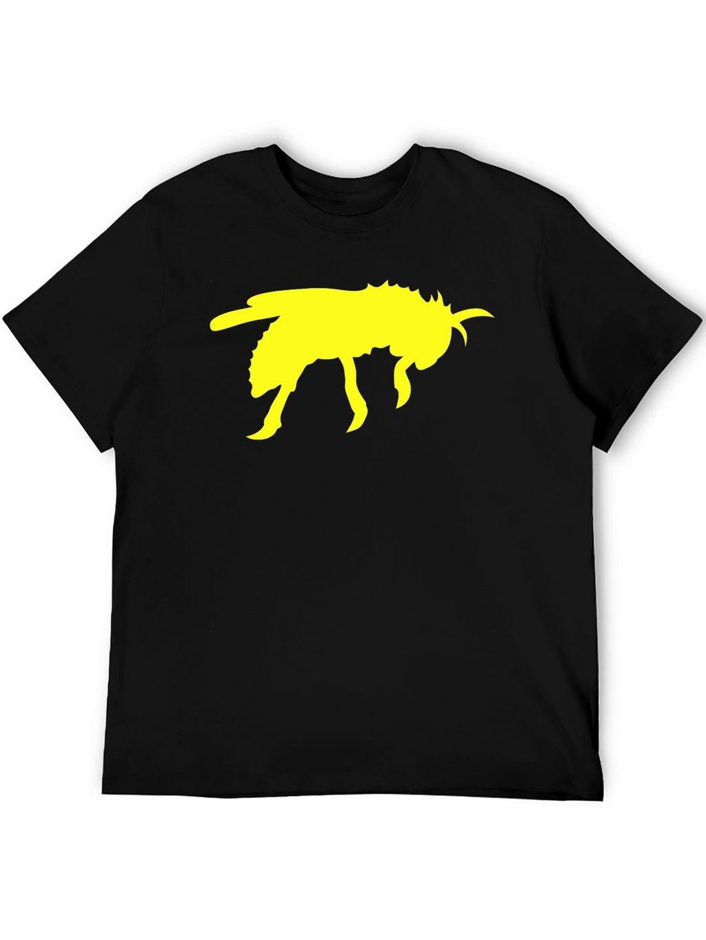 Black T-Shirt with Yellow Bee Graphic