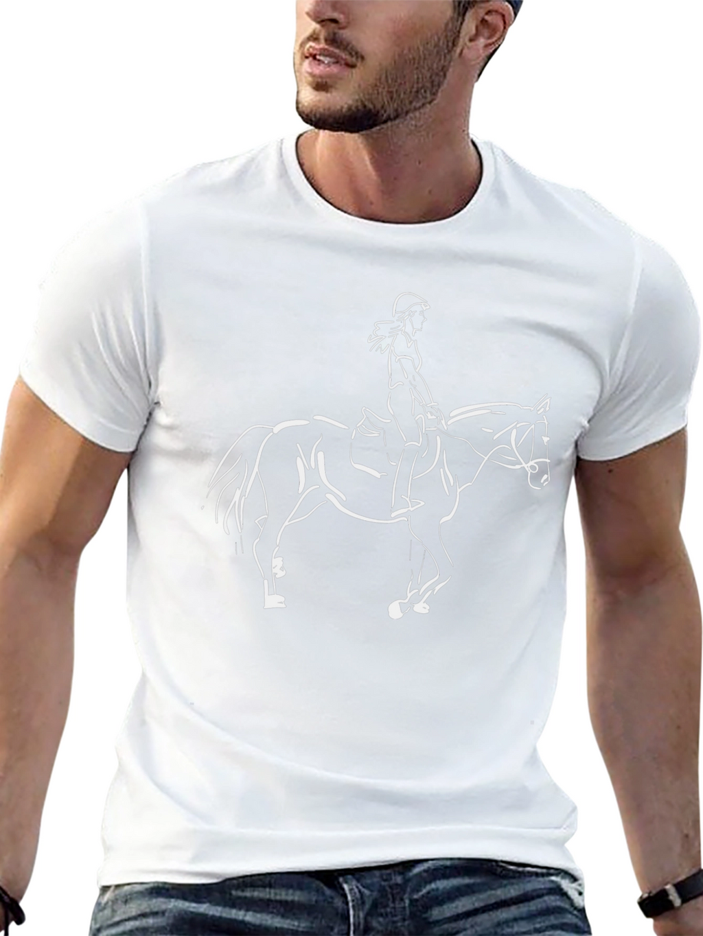 Equestrian Horse Riding Graphic Tee