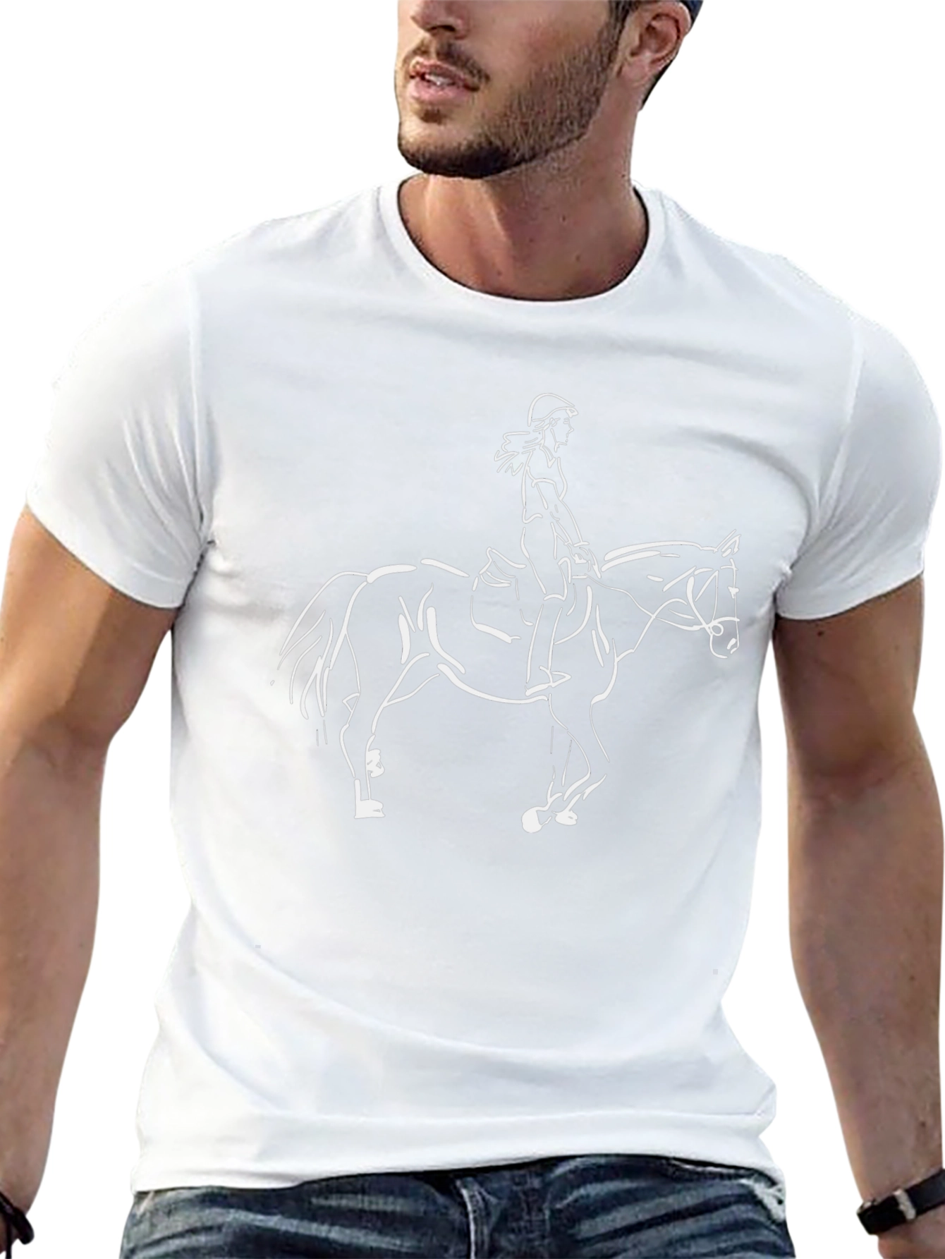 Equestrian Horse Riding Graphic Tee