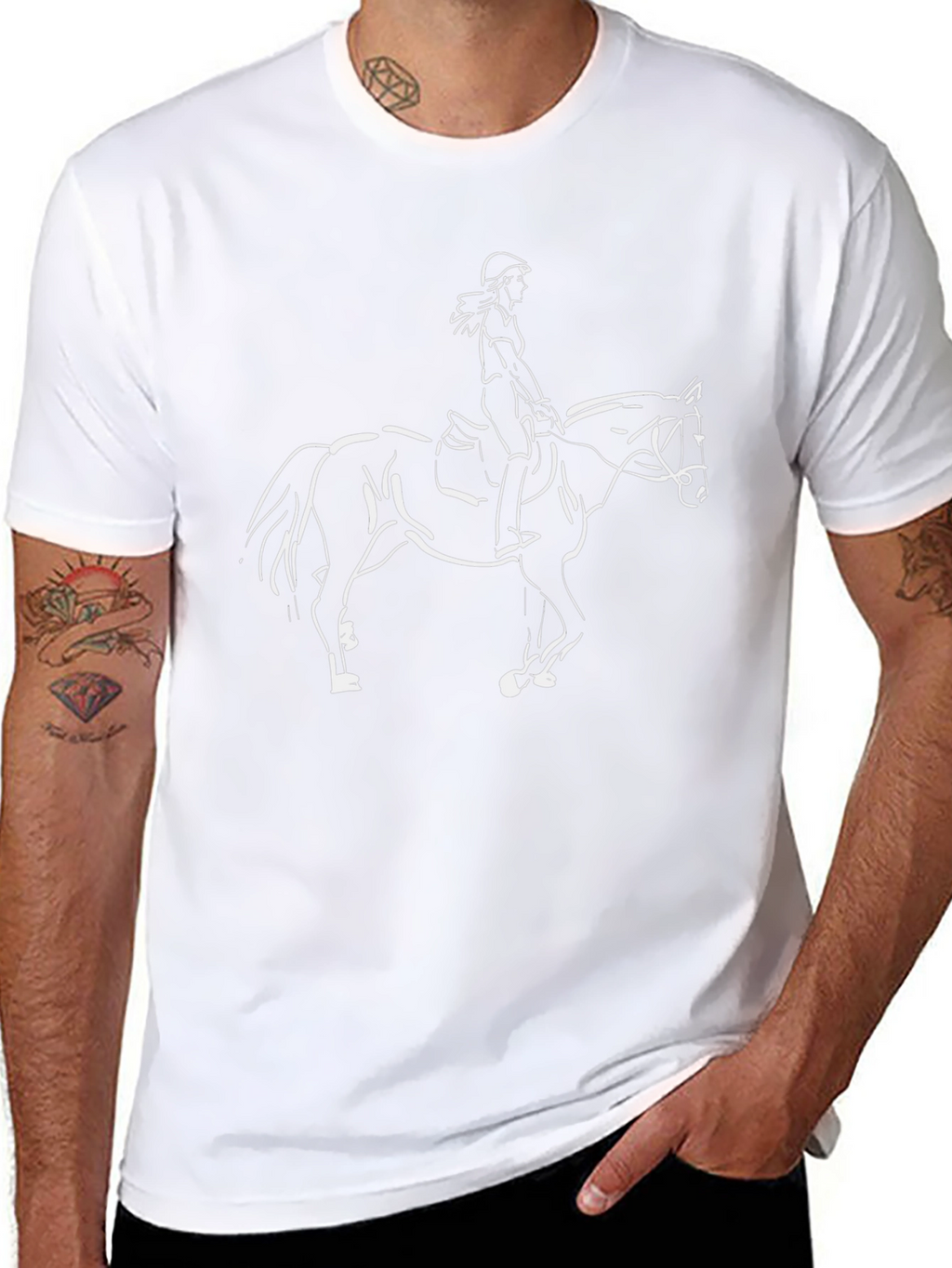 Equestrian Horse Riding Graphic Tee