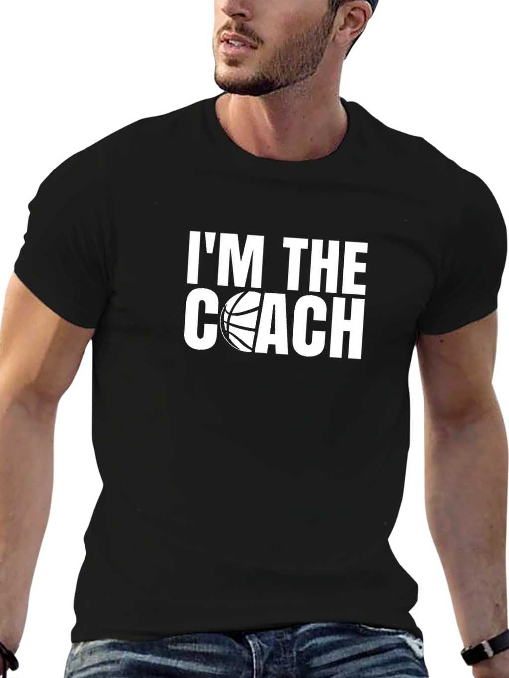 Im The Coach Basketball Graphic T-Shirt