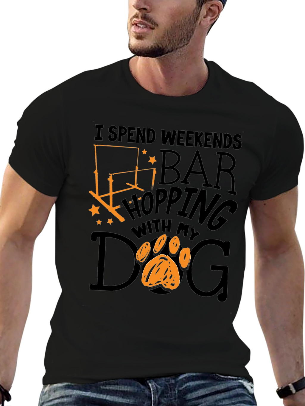 Bar Hopping Dog T-Shirt