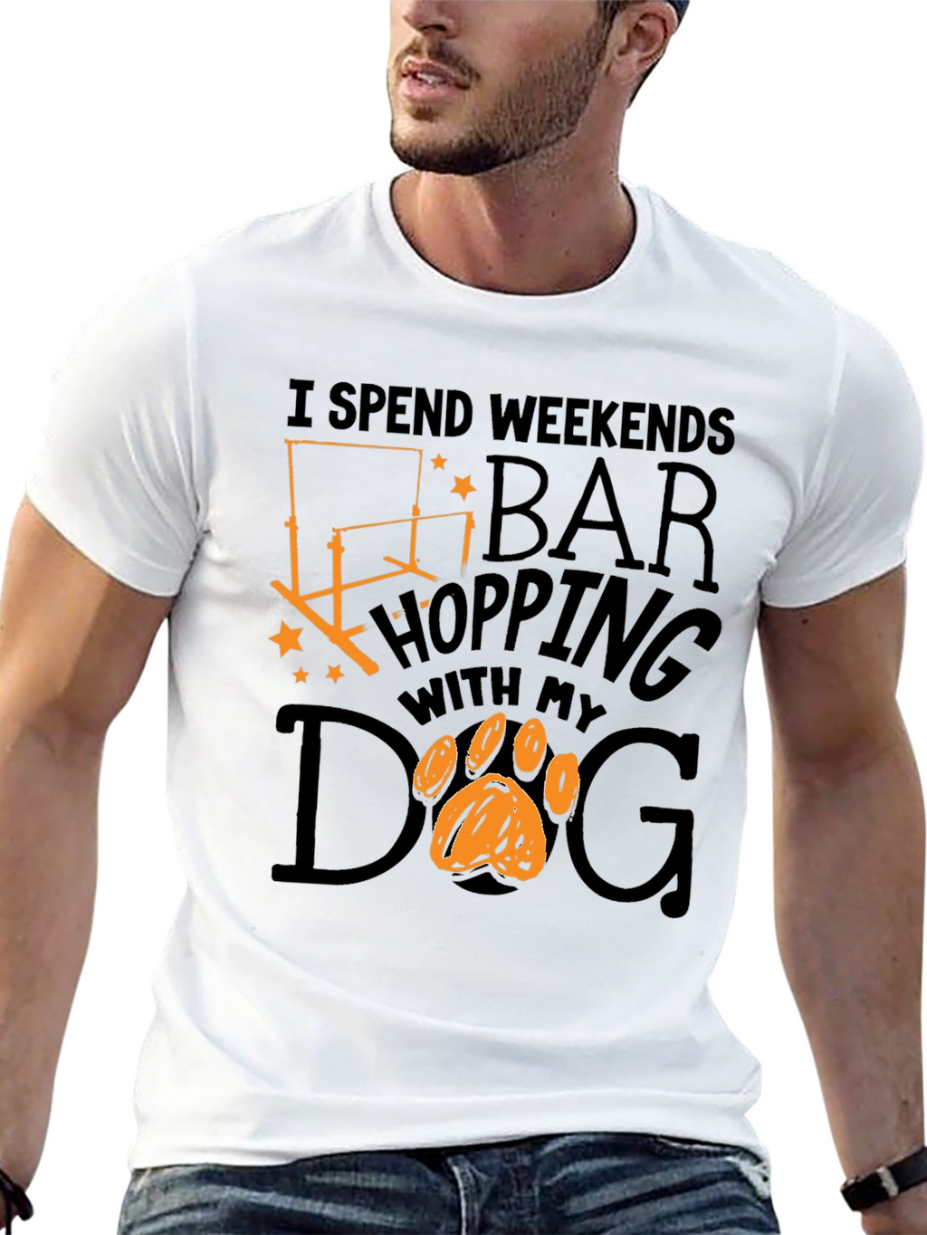 Bar Hopping Dog T-Shirt