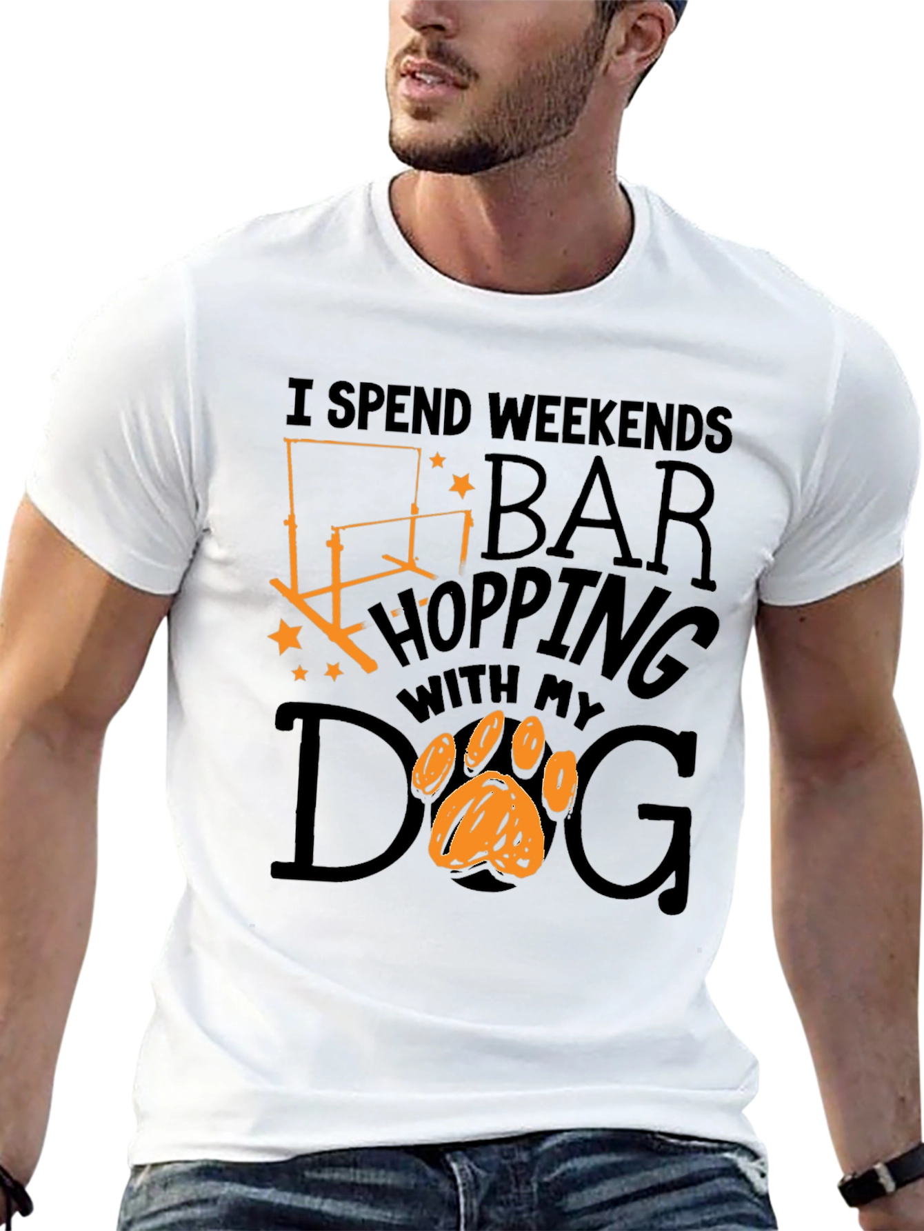 Bar Hopping Dog T-Shirt