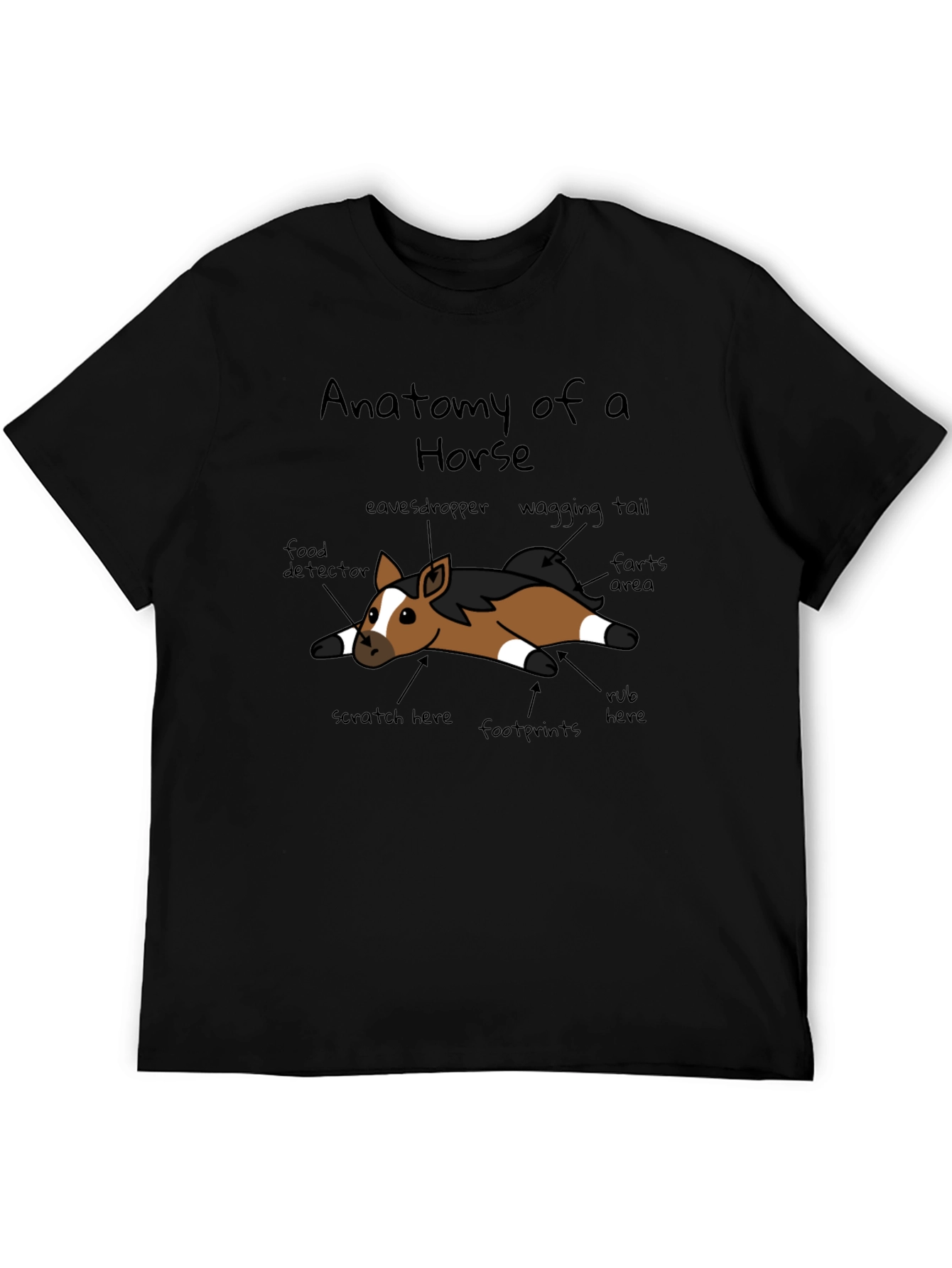 Anatomy of a Horse T-Shirt - Humorous Equine Tee