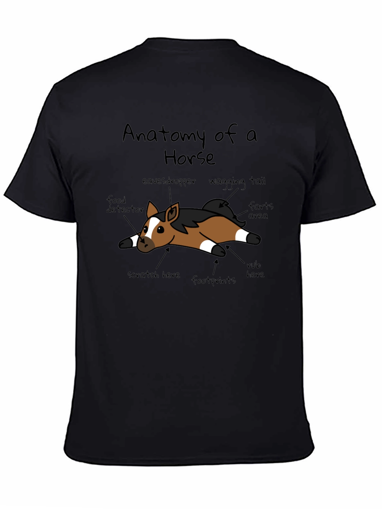 Anatomy of a Horse T-Shirt - Humorous Equine Tee