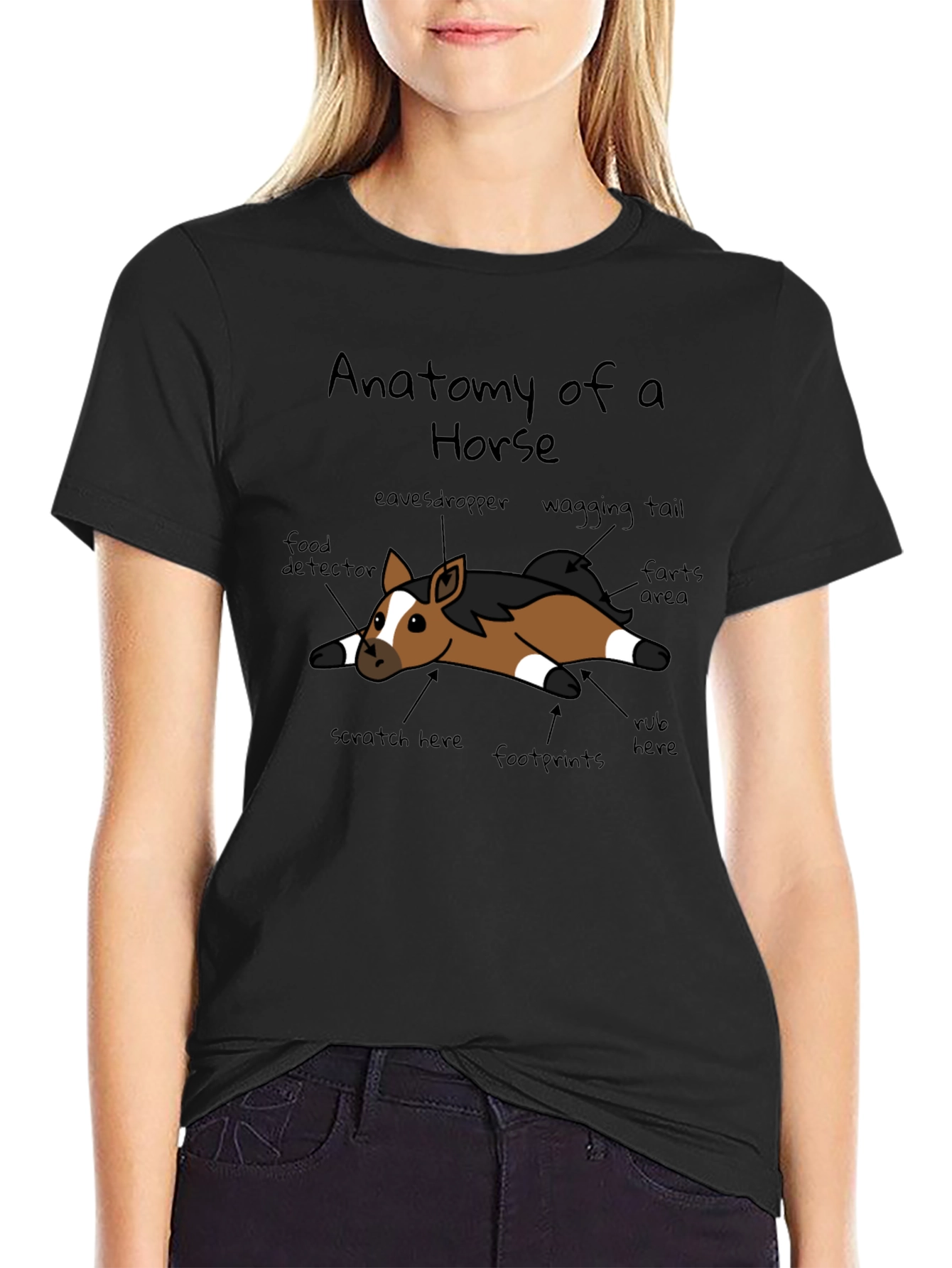 Anatomy of a Horse T-Shirt - Humorous Equine Tee