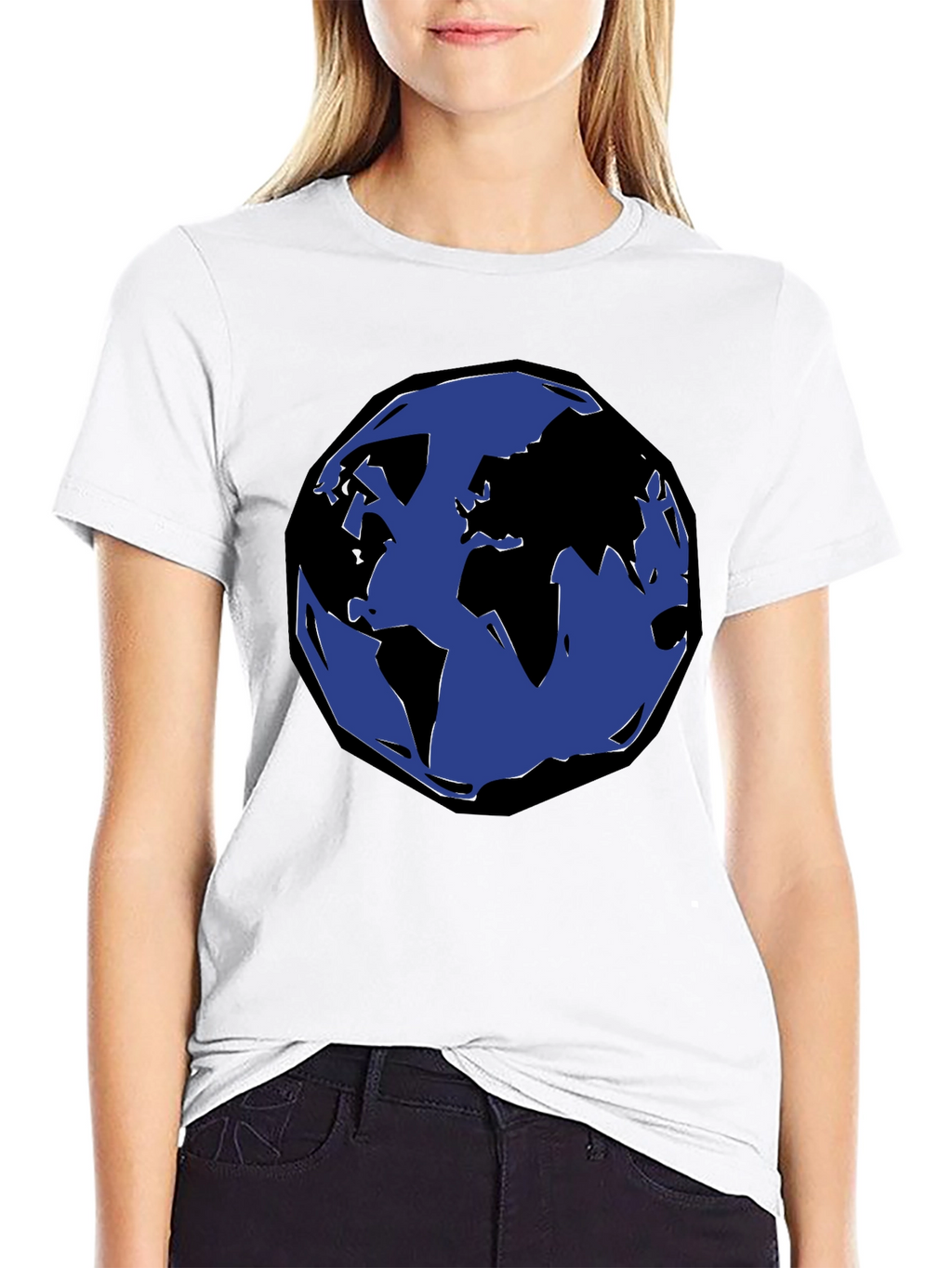 Earth Graphic Black T-Shirt