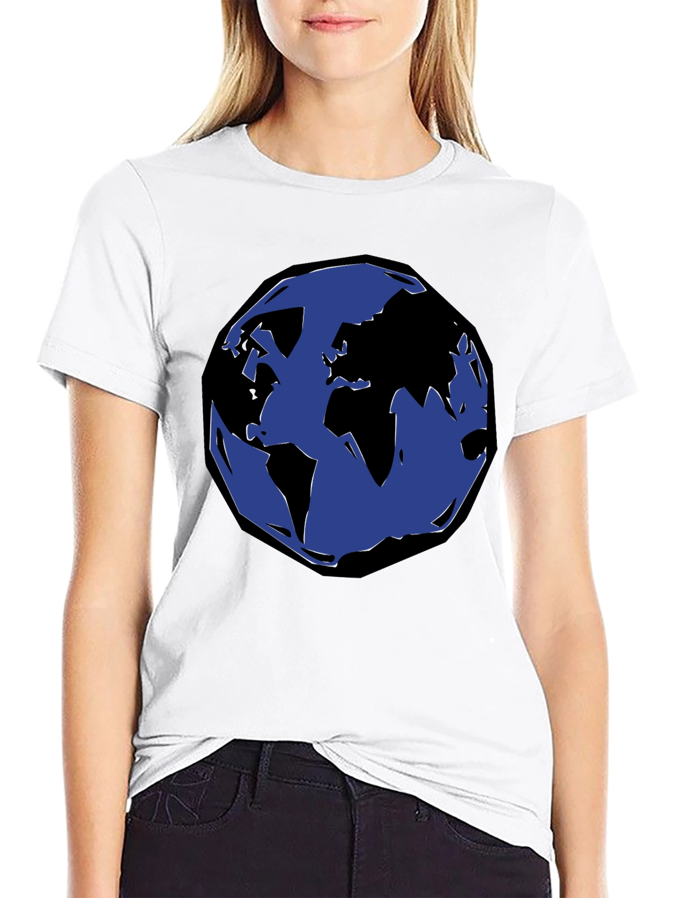 Earth Graphic Black T-Shirt