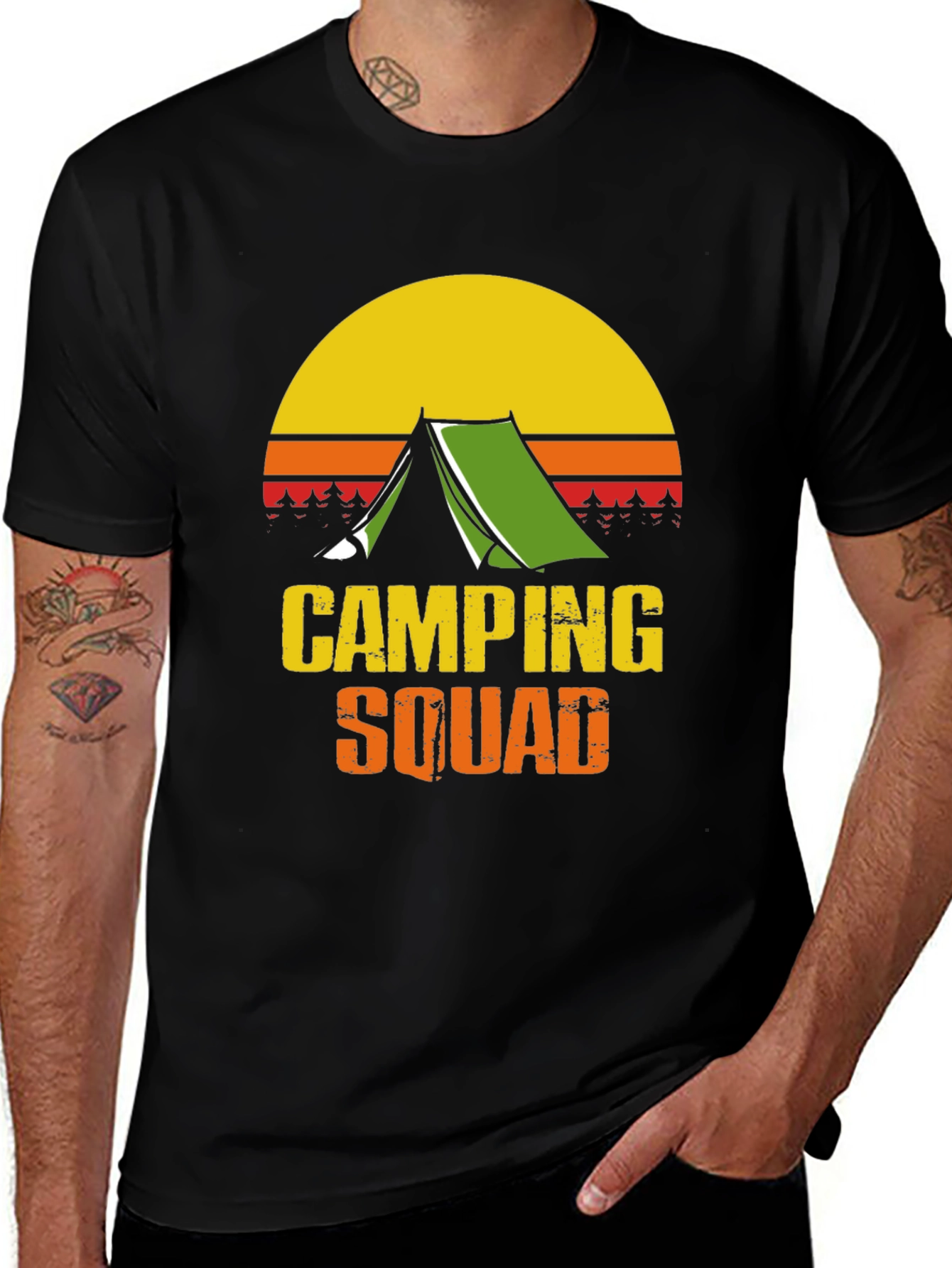 Camping Squad Graphic Tee - Outdoor Adventure T-Shirt