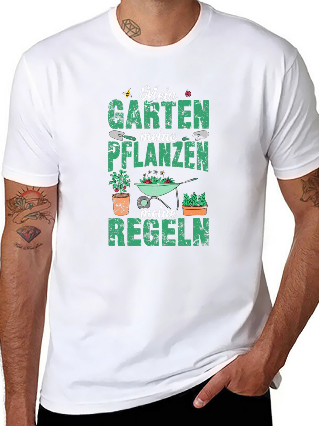 Gardening Rules Black T-Shirt