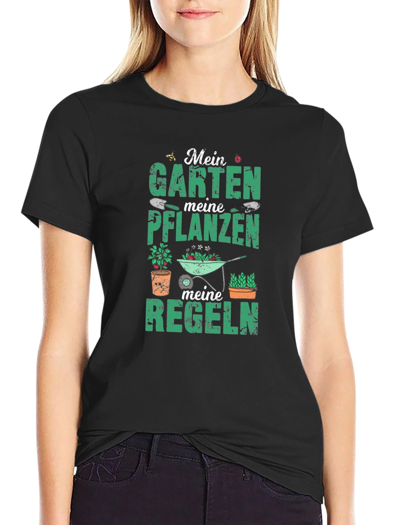 Gardening Rules Black T-Shirt