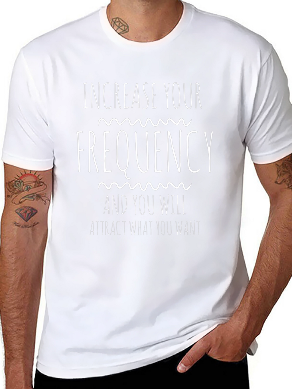 Increase Your Frequency Graphic T-Shirt - Black