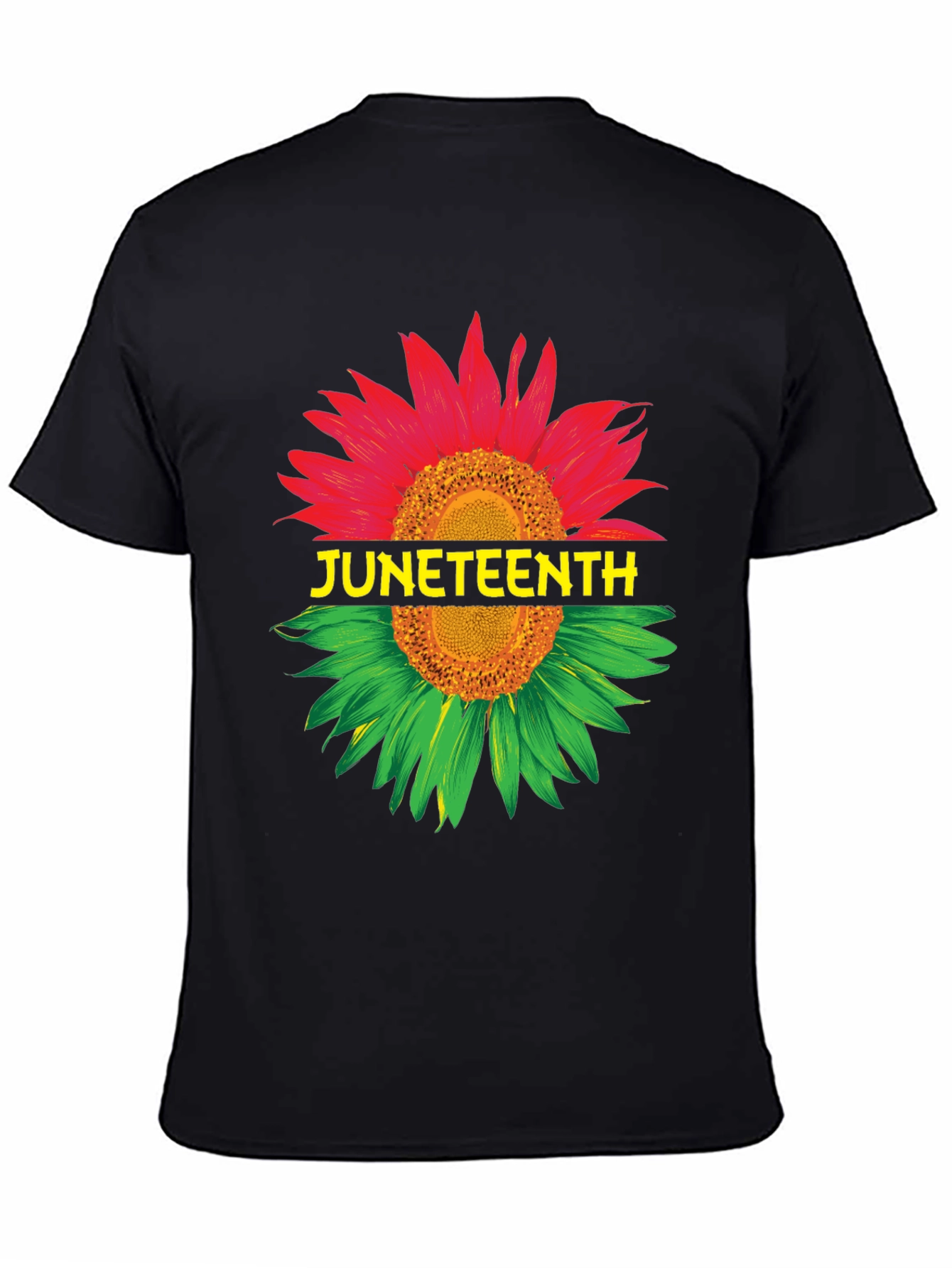 Juneteenth Sunflower Graphic T-Shirt - Freedom Day Tee