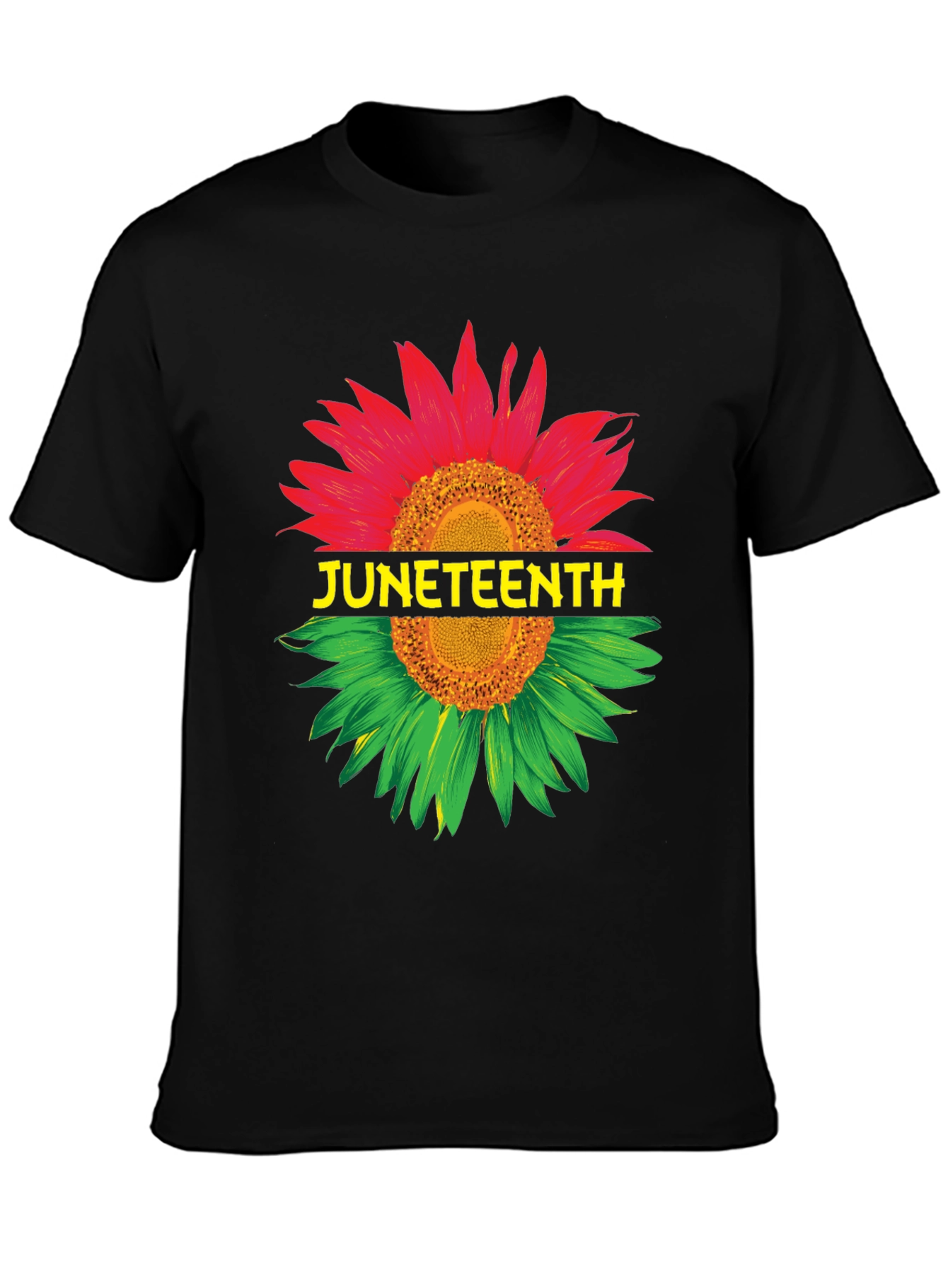 Juneteenth Sunflower Graphic T-Shirt - Freedom Day Tee