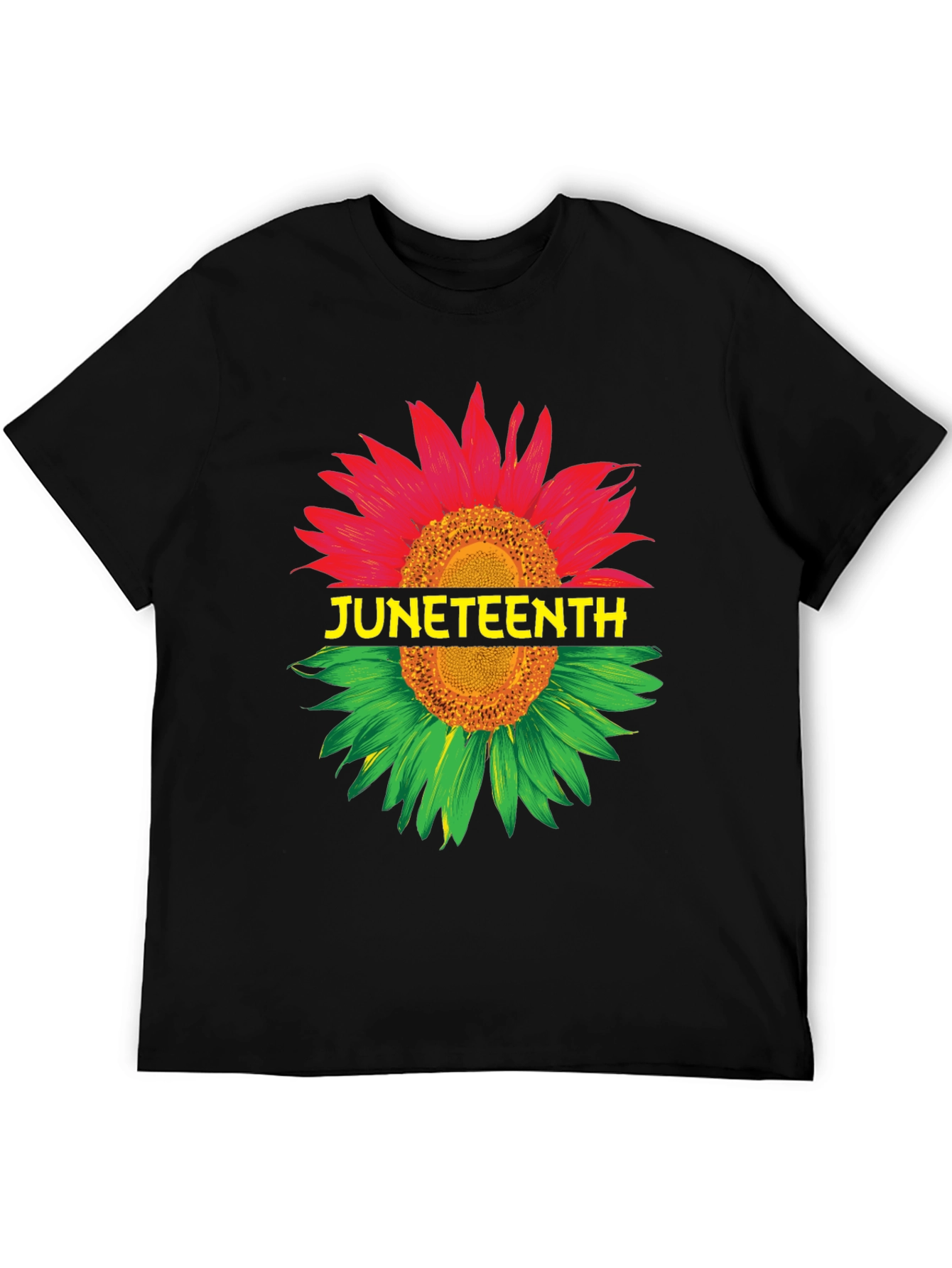 Juneteenth Sunflower Graphic T-Shirt - Freedom Day Tee