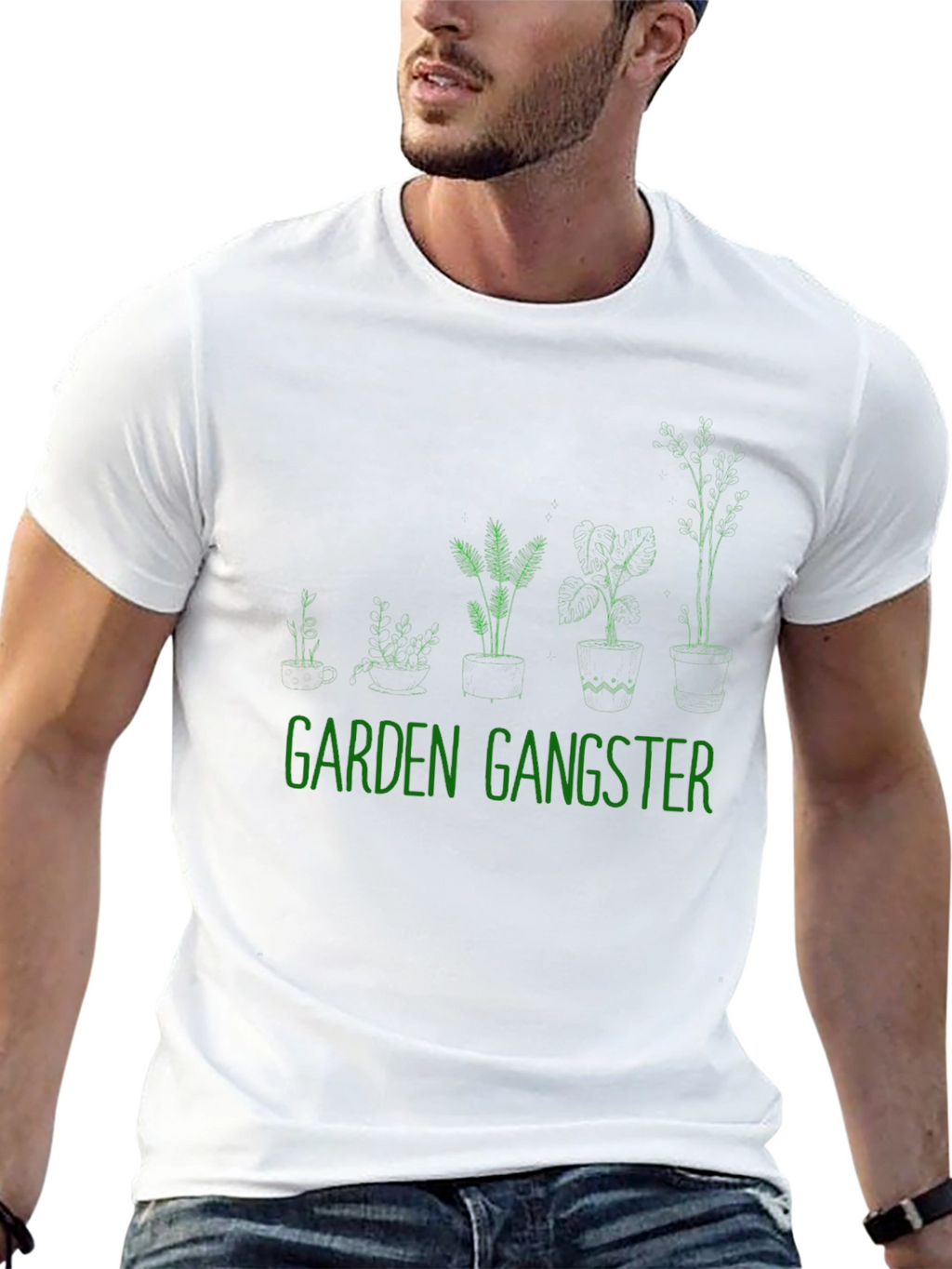 Garden Gangster Graphic Tee - Black