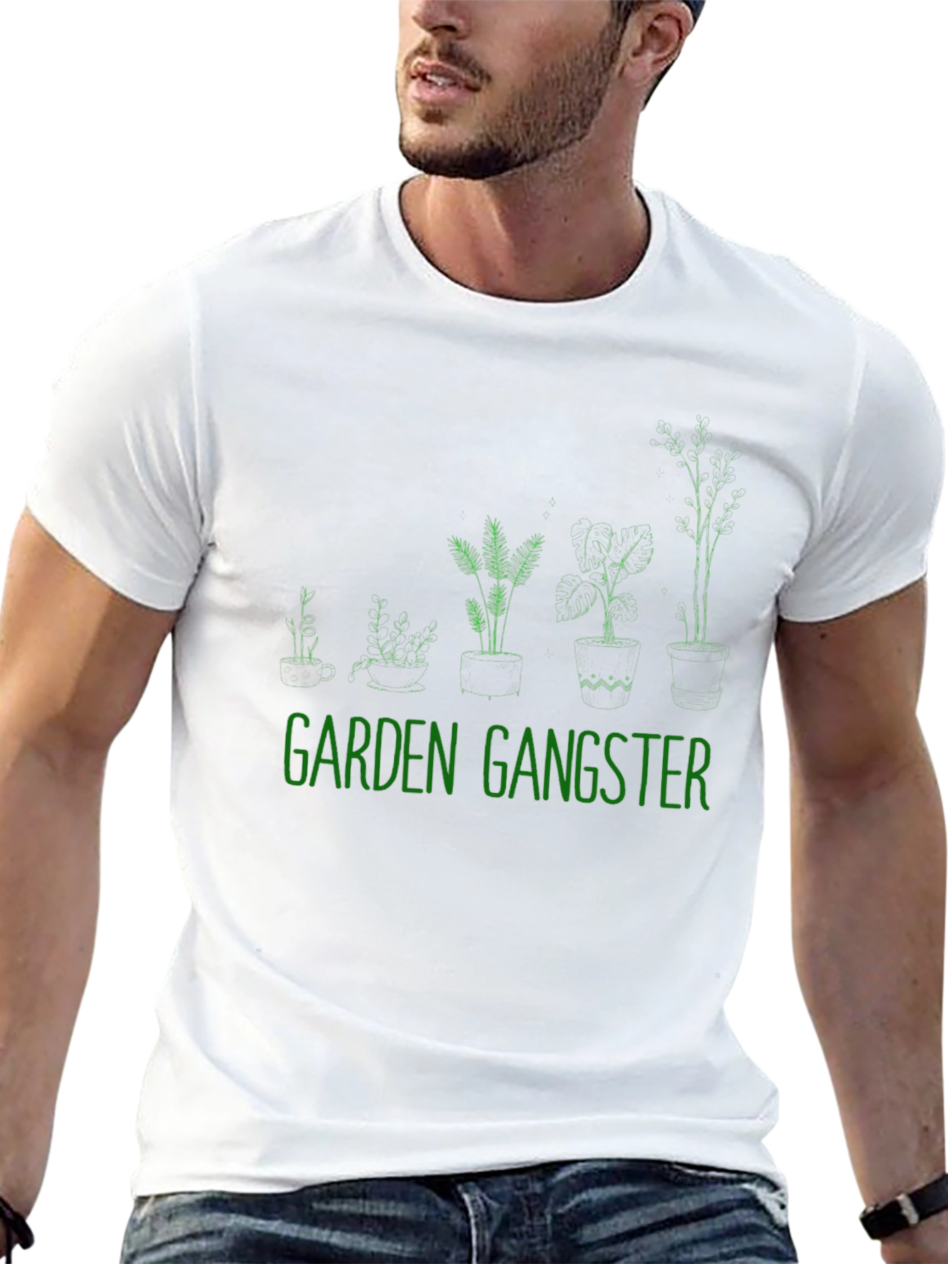 Garden Gangster Graphic Tee - Black