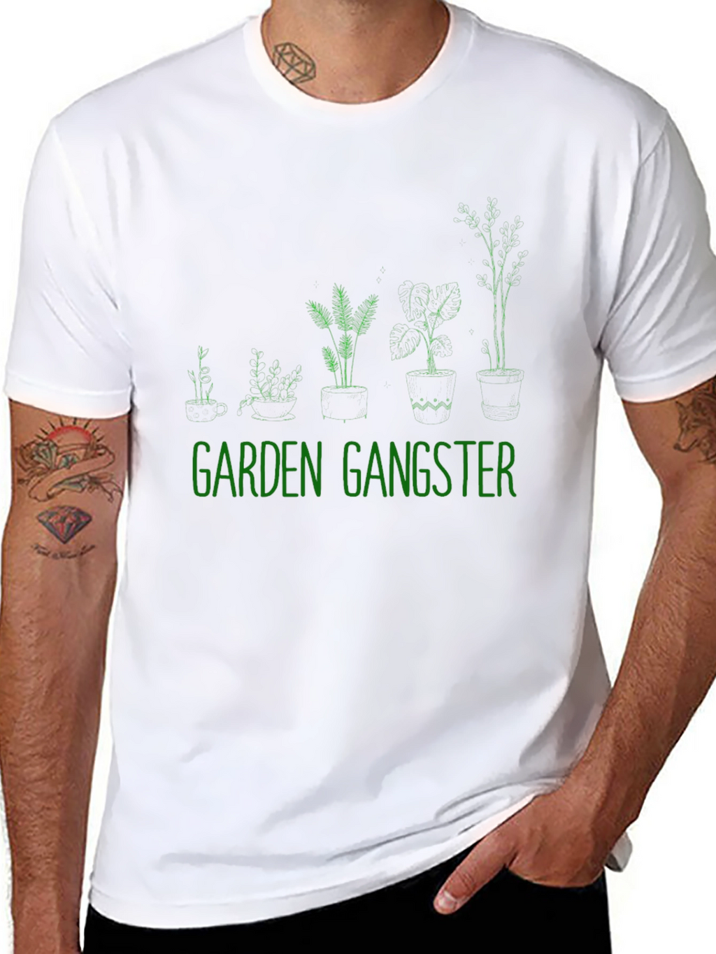 Garden Gangster Graphic Tee - Black