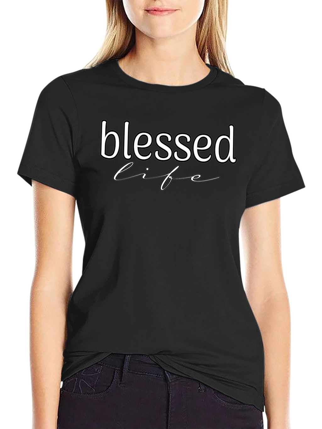 Blessed Life Graphic Tee - Black