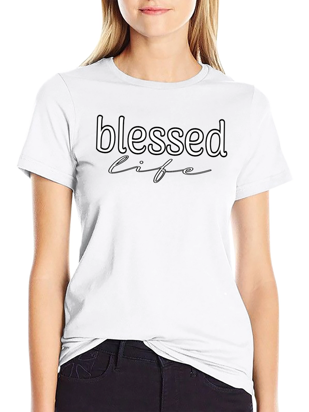 Blessed Life Graphic Tee - Black